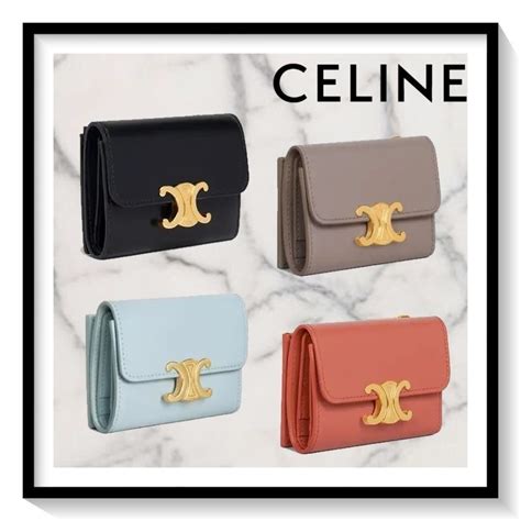 celine triomphe raffia|Celine sentimental triomphe wallet.